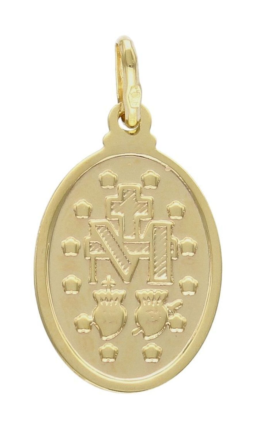 Złota zawieszka 333 'Cudowny Medalik' Maryja Niepokalana ZA 1533B 333. Piękny medalik o bogatej symbolice religijnej. Religijną biżuterię wykonano z 8-karatowego żółtedsota (3).jpg